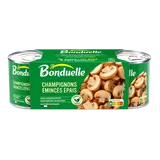 Champignons de Paris émincés gourmands sans sulfite BONDUELLE - 3 boîtes de 115g