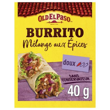 Mélange d'épices pour burritos OLD EL PASO 40g