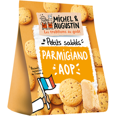 Sablés salés apéritif Parmigiano AOP MICHEL & AUGUSTIN 100g