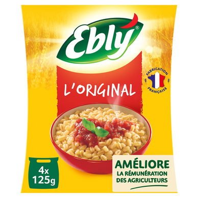 Blé nature cuisson rapide 10min EBLY - Sachets 4x125g (500g)