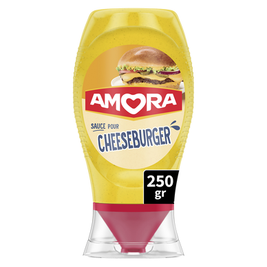 Sauce cheddar pour cheeseburger AMORA 250g