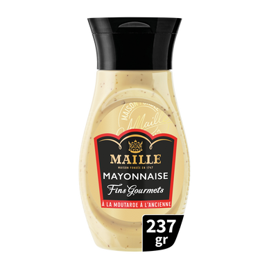 Mayonnaise Fins Gourmets Qualité Traiteur MAILLE Flacon 237g