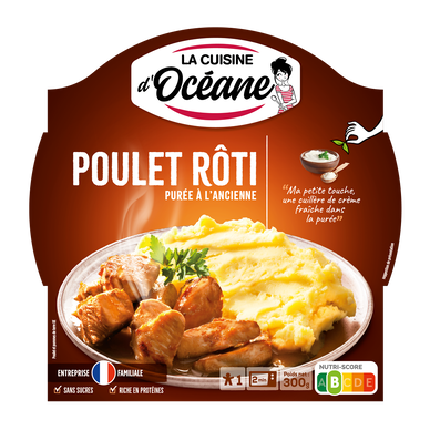 Poulet rôti et sa purée à l'ancienne LA CUISINE D'OCEANE, 300g