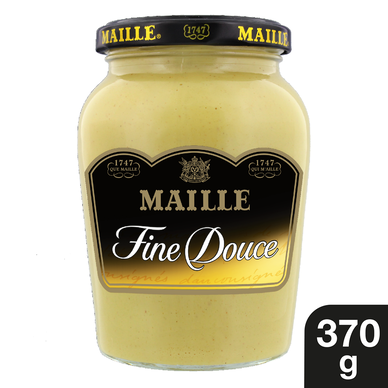 Moutarde fine et douce MAILLE, bocal fleur de lys 370g