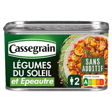 Légumes du soleil & Epeautre CASSEGRAIN - Boîte 375g