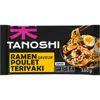 Ramen poulet teriyaki TANOSHI 360g