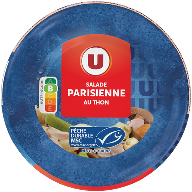 Salade parisienne au thon pêché à la ligne  bol de 250g