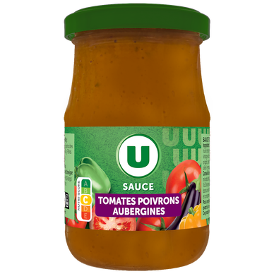 Sauce tomate poivron aubergine, pot de 190g