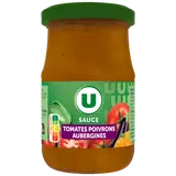 Sauce tomate poivron aubergine, pot de 190g