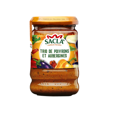Sauce aux poivrons et aubergines SACLA, 190g