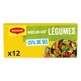 Bouillon cube légumes -25% de sel, 120g