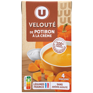 Soupe Velouté de potiron à la crème fraîche 1l