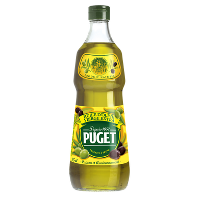 Huile d'olive vierge extraite à froid PUGET Bouteille 75cL