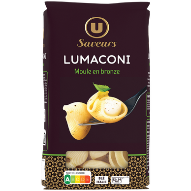 Pâtes Lumaconi nature  sachet 400g