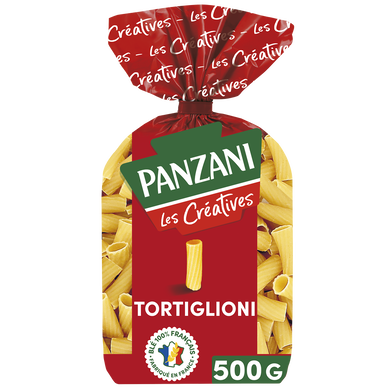Pâtes TORTIGLIONI les Créatives blé Français PANZANI - 500g