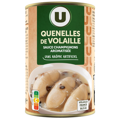 Quenelles de volaille sauce champignons  boîte de 400g