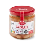 Cassoulet cuisiné aux haricots lingots pur porc français CHRIST, Boîtede 410g