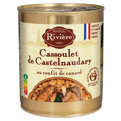 Cassoulet Castelnaudary au confit de canard MAISON RIVIERE, 4/4, 840g