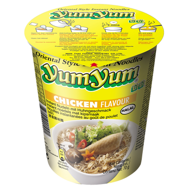 Soupe de nouilles arôme poulet YUM YUM, 70g
