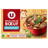 Bouillon de boeuf dégraissé  10 cubes  -  100g