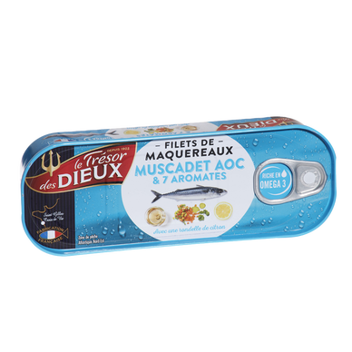 Filets de maquereaux au muscadet LE TRÉSOR DES DIEUX, x1