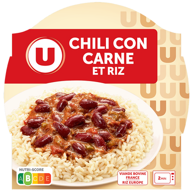 Chili con carne  barquette micro ondable de 300g