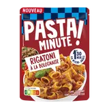 Rigatoni bolognaise pasta minute micro ondables 1 minute 30 LUSTUCRU 220g
