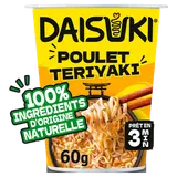 Nouilles Instantanée Daisuki saveur poulet teriyaki 60g
