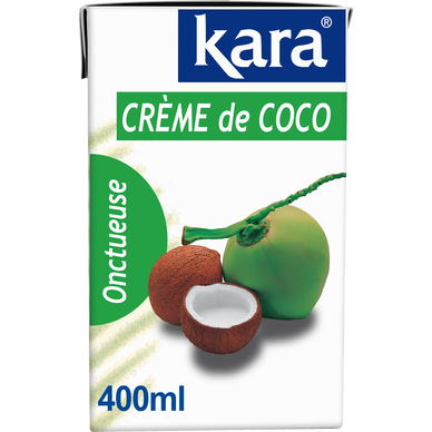 Crème de coco têtra KARA, pack de 400ml
