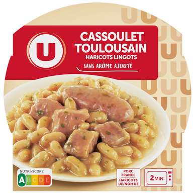 Plat cuisiné Cassoulet toulousain barquette micro-ondable de 300g