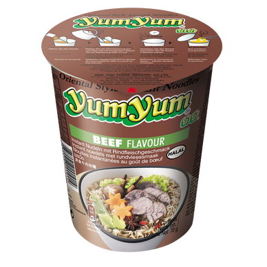 Soupe de nouilles arôme boeuf YUM YUM, 70g