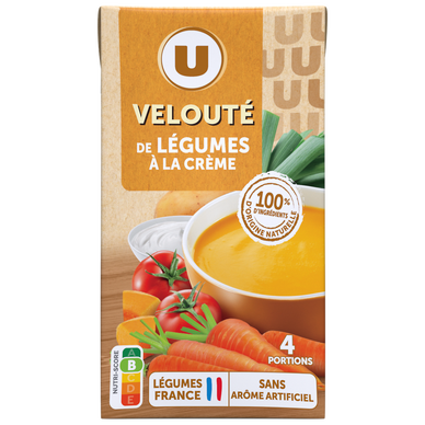 Soupe Velouté de légumes à la crème brique de 1l