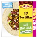 Tortillas de blé format familial x12 OLD EL PASO 489g