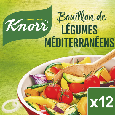 Bouillon Cube aux légumes méditerranéens KNORR, 132g