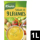 Soupe Velouté de 9 légumes KNORR & LA POTAGERE, Brique 1L