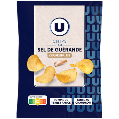 Chips au sel de Guèrande coupe épaisse U 100g