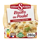 Risotto poulet champignons forestiers WILLIAM SAURIN barquette 280g