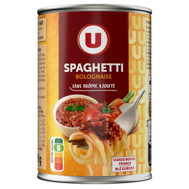Spaghetti bolognaise Boîte de 400g