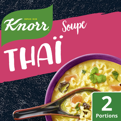Soupe déshydratée Thaï Nouilles & Champignons KNORR 2 portions
