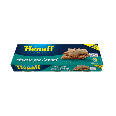 Mousse de canard HENAFF, 3x78g