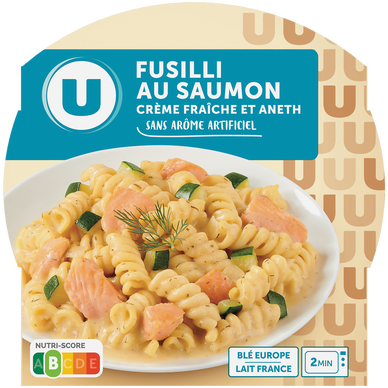 Fusilli au saumon crème fraîche et aneth U 300g
