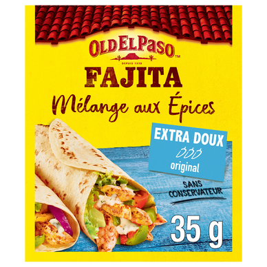 Mélange épices pour fajitas extra doux OLD EL PASO 35g