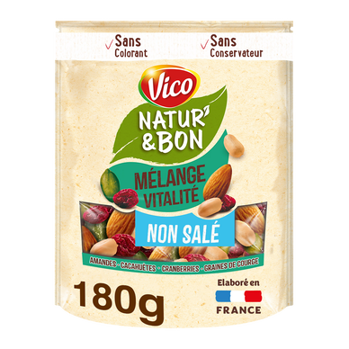 Natur'& bon mélange vitalité non salé VICO 180g