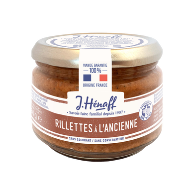 Rillettes à l'ancienne HENAFF, bocal de 180g