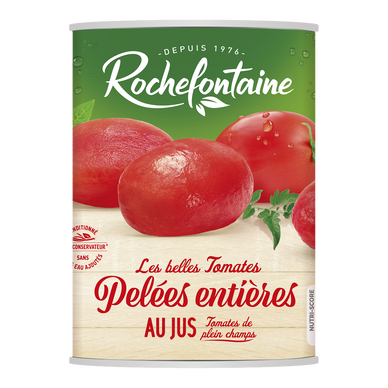 Tomates pelées ROCHEFONTAINE boîte 4/4 480g