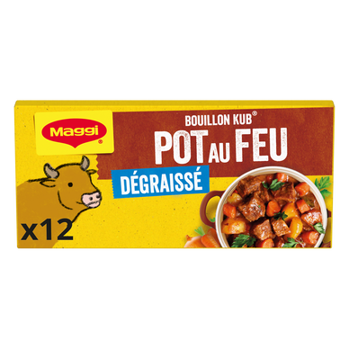 Bouillon cube pot au feu dégraissé MAGGI, boite de 12 cubes, 120g