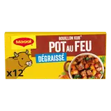 Bouillon cube pot au feu dégraissé MAGGI, boite de 12 cubes, 120g