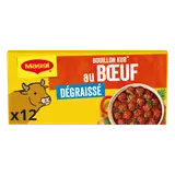 Bouillon cube boeuf dégraissé MAGGI, boite de 12 cubes, 120g