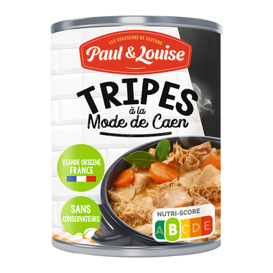 Tripe à la mode de Caen traditionnelle PAUL & LOUISE, 400g