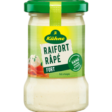 Raifort authentique KUHNE, bocal de 140g